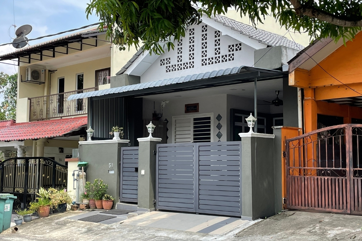 car porch renovation for terrace house