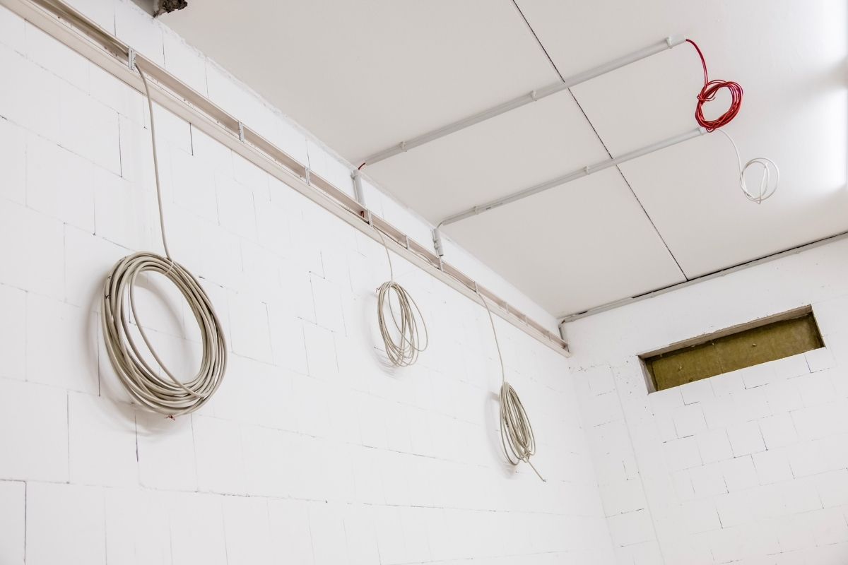 ceiling electric wiring installation